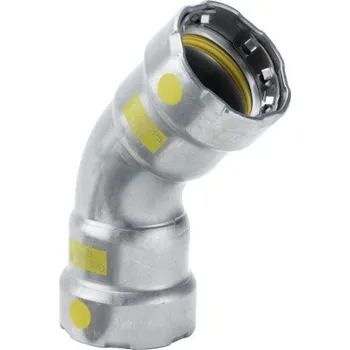 Viega MEGAPRESS G 4626 oblouk 45°, 1", lisovací, plyn, uhlíková ocel