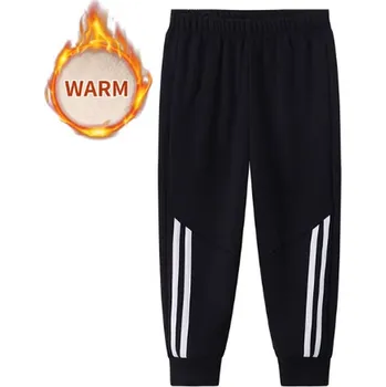 Zimní zateplené tepláky pro kluky Barva: Černá, Velikost: 100