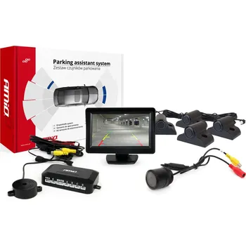 Parkovací asistent Asistenty parkování TFT01 4,3" s kamerou HD-301-IR 4-senzorové černé Truck - 02723