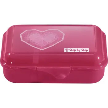 Svačinový box Step by Step Box na svačinu Step by Step, Glitter Heart Hazle