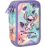 Lilo and Stitch Penál 3 zipy Jumper Lilo a Stitch pastel - vybavený