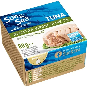konzervovaná ryba Tuňák v olivovém oleji s extra virgin 80g