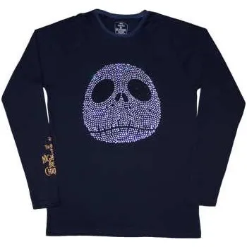 Zahraniční hudba The Nightmare Before Christmas: The Nightmare Before Christmas Unisex Long Sleeve T-shirt: Rhinestone Jack (embellished) (x-large) XL