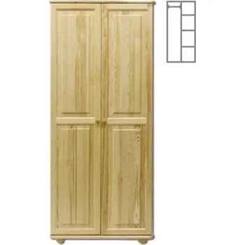 Šatní skříň Maxi-Drew Šatní skříň z masivu L 12 (Barva dřeva: Dub)