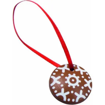 Vánoční dekorace Vánoční ozdoba perníček buton 2