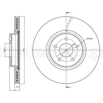 Brzdový kotouč Brzdový kotouč METELLI 23-1512C