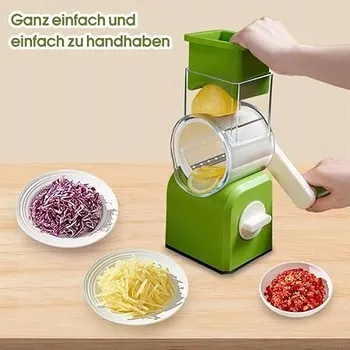 Kráječ zeleniny ZELENÝ MULTIFUNKČNÍ KRÁJEČ NA ZELENINY DO KUCHYNĚ 3 V 1