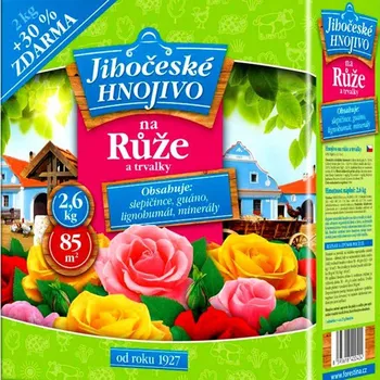 Hnojivo Jihočeské hnojivo - Růže a trvalky 2kg + 30% zdarma