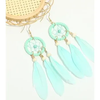 Náušnice Prosperk Náušnice peříčka mint S4618