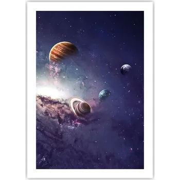 Obraz Plakát bez rámu do obýváku ložnice 50x70 vesmír moderní módní obraz