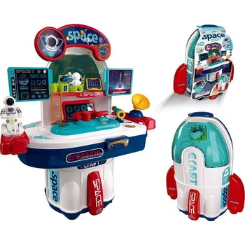 autíčko MaDe Vesmírná raketa se stolkem a příslušenstvím, na baterie