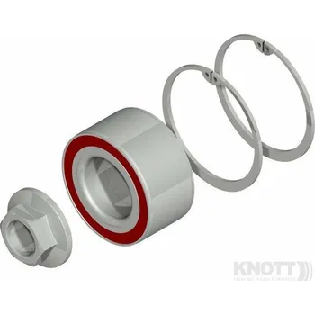 Nakládací rampa pro vozidlo Ložisko nápravy přívěsu 250x40 mm, sada, Knott