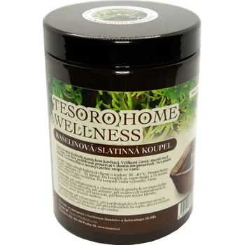 Tesoro Home Wellness rašelinová / slatinná koupel 1 litr dóza s vůní eukalyptu, máty a jehličí