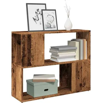 Knihovna vidaXL TV stolek 80 x 24 x 63 cm dřevotříska [809119] Barva: Staré dřevo