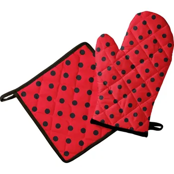 Příze Kuchyňská chňapka a podložka, Puntík Červený