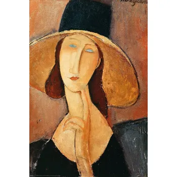 Plakát Europosters Portrait of Jeanne Hebuterne-In A Large hat 61 × 91.5 cm