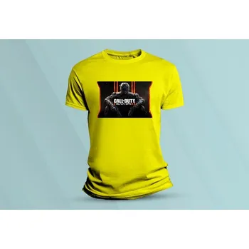 Dětské bavlněné tričko Call of Duty BLACK OPS. Žlutá velikost 116