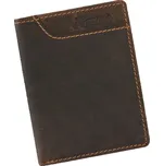Stylová hnědá pánská kožená peněženka na výšku Mercucio L2916