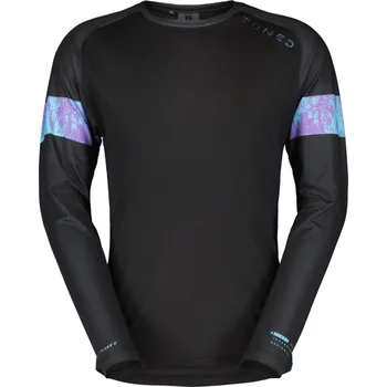 cyklistický dres SCOTT Cyklistický dres s dlouhým rukávem letní - TUNED LS - černá