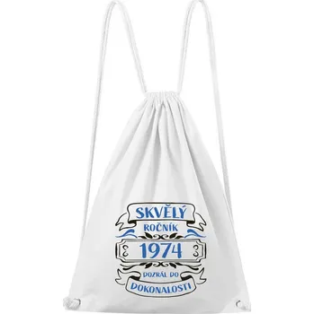 Městský batoh DOBRÝ TRIKO Bavlněný batoh Skvělý ročník 1974 Barva: Bílá