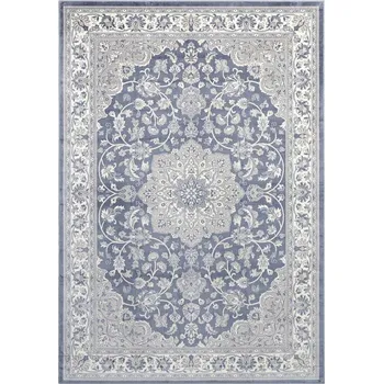 Koberec Koberec 160x230 do obýváku, tradiční klasický vzor modro-krémový