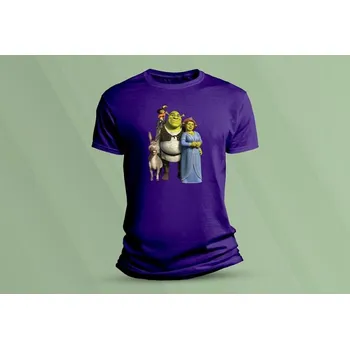 Chlapecké tričko Dětské bavlněné tričko Shrek. velikost 140 Purpurová