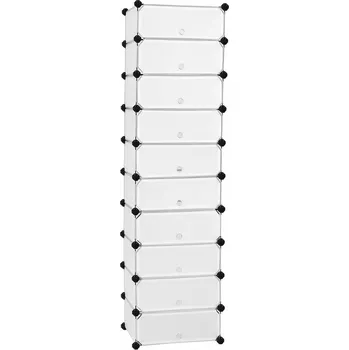 Úložný box Regálový organizér 48 x 36 x 173 cm | transparentní