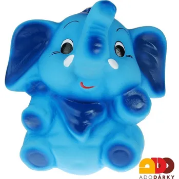 Pokladnička Pokladnička slon obrovský modrý 29 cm (Pokladnička ve tvaru velkého slona)
