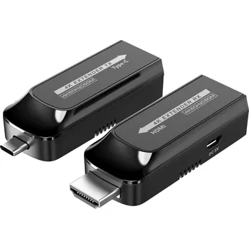 Video redukce OEM Extender USB-C na HDMI přes Cat5e/6/6a 4K@60Hz na 60m KHEXT60-10