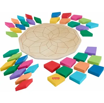 Puzzle Dřevěná mandala puzzle Fisher-Price