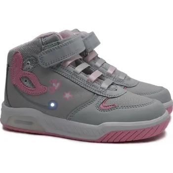 Dívčí polobotky Zimní dívčí blikací boty American Club ES161/24 sv. šedé Velikost: 30