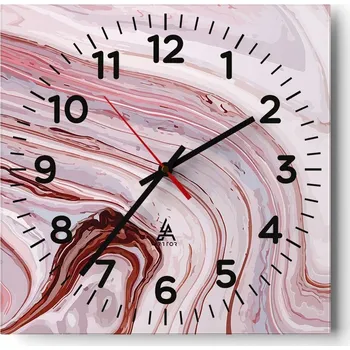 Hodiny Nástěnné hodiny do obýváku 40x40 Abstrakce Tiché hodiny Skleněné hodiny Bez hlučnosti