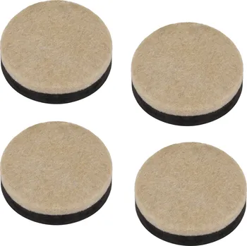 Podložka pod nábytek Walteco Filcové podložky s protiskluznou stranou, průměr 45mm, pro masivní nábytek a těžší předměty, 4 ks