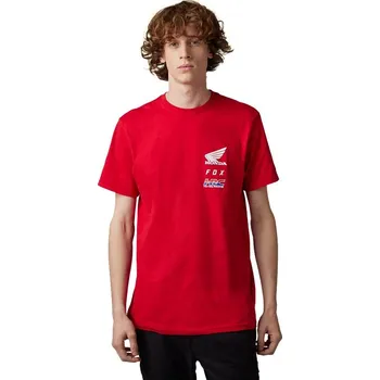 Pánské tričko FOX triko - X Honda Ss Tee Flame Red (122)