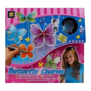 Čelenka SPONKA DO VLASŮ, ČELENKA MOTÝLCI SADA ART.