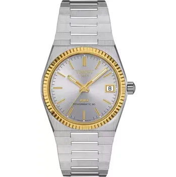 Hodinky Tissot - T931.207.41.031.01 - Tissot PRX Powermatic 80 35mm Steel and 18K Gold Bezel