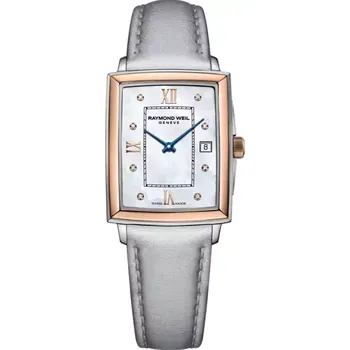 Hodinky Raymond Weil - 5925-SC5-00995 - Ladies Mother-Of-Pearl Dial Diamond Quartz Watch, 22.6 x 28.1mm
