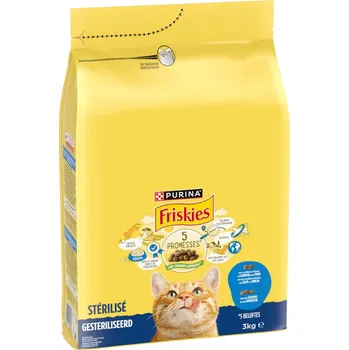 2x3kg PURINA Friskies Sterilised s lososem, tuňákem a zeleninou - výhodné balení
