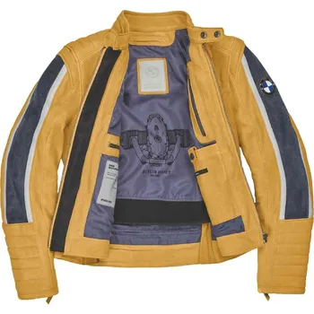 Moto bunda Bunda BMW Schwabing kožená dámská žluto/modrá L