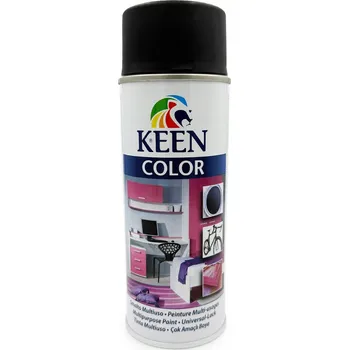 Barva ve spreji Akrylová Barva Keen RAL 9005 černá lesklá sprej 400ml