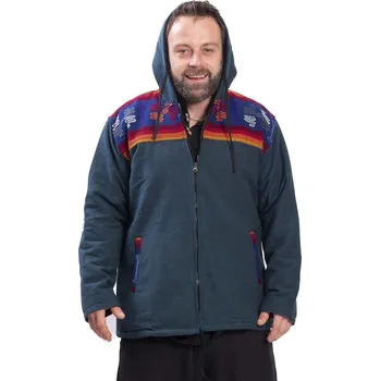 Teplá pánská bunda VIKRAM petrolejová IX. XL