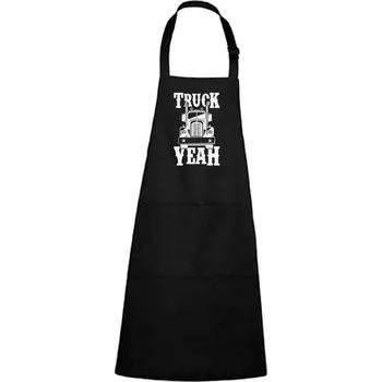 Kuchyňská zástěra DOBRÝ TRIKO Zástěra s potiskem Truck yeah Barva: Černá