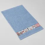 VEBA Dětský ručník tisk dobrodružství na stavbě, modrý 30x50cm