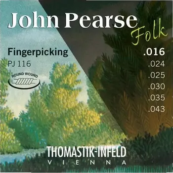 Struna pro kytaru a smyčcový nástroj Struny nylonové pro akustickou kytaru Thomastik John Pearse Folk PJ116 - 16/43