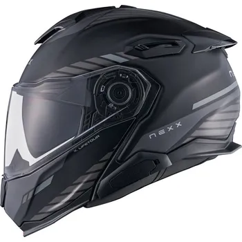 Helma na motorku NEXX X.LIFETOUR Globe black/gray MT vel. M