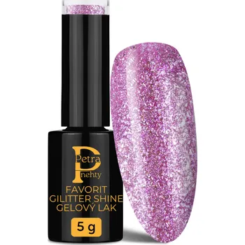 Lak na nehty Petra nehty Favorit Glitter Shine č.543 5g fialová