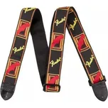Řemen kytarový Fender Mono Strap BLK/YELLOW/RED