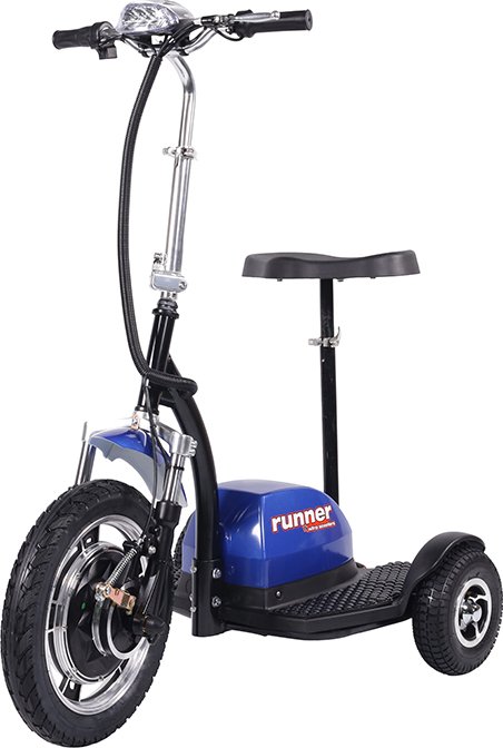 Elektrická tříkolka Nitro scooters Runner 800 Plus 25 km/h sedlo, výkon 1000W