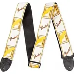 Řemen kytarový Fender Mono Strap WHITE/BROWN/YELLOW