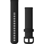 Garmin - 010-13021-99 - Řemínek pro Venu - QuickFit 20, silikonový, černý, černá ocelová přezka - 010-13021-99